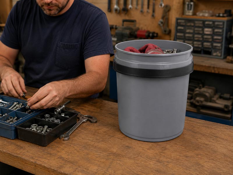V1 - Horizontal Mount 5 Gallon Bucket Holder